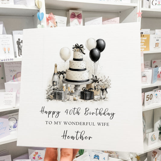 Personalised Birthday Card For Her