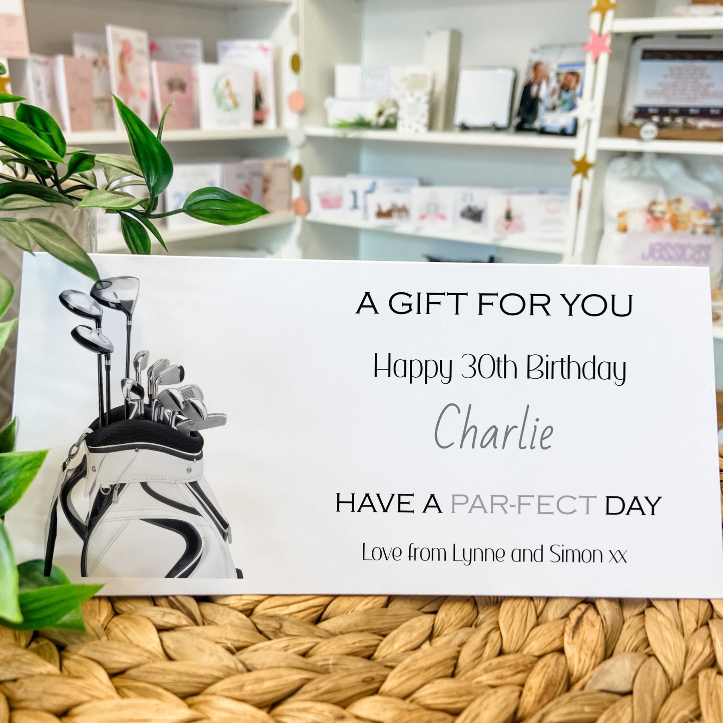 Personalised Birthday Gift Bag Golf