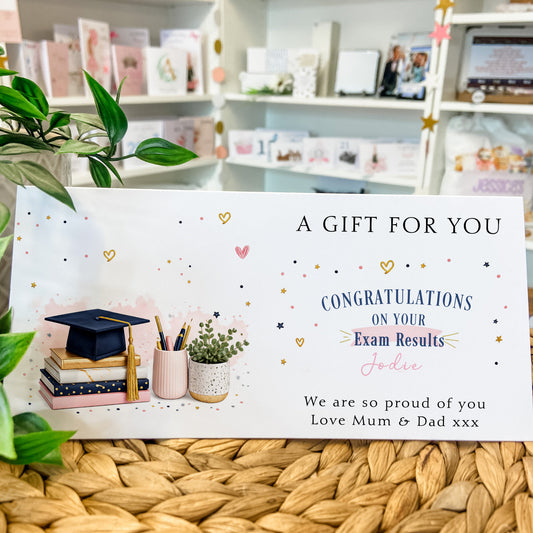 Personalised Exam Results Money Wallet Card