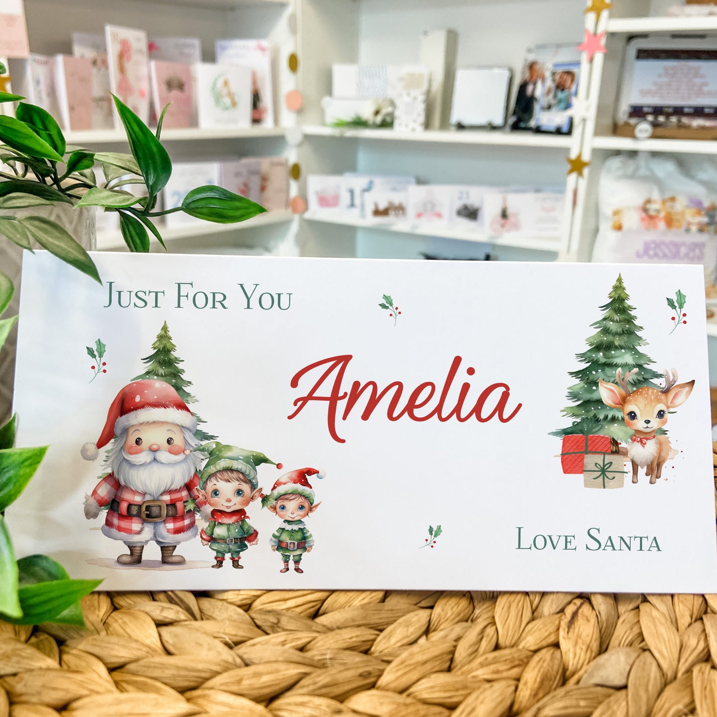 Christmas Money Gift Wallet – Santa and Friends Design for Festive Cash Gifting
