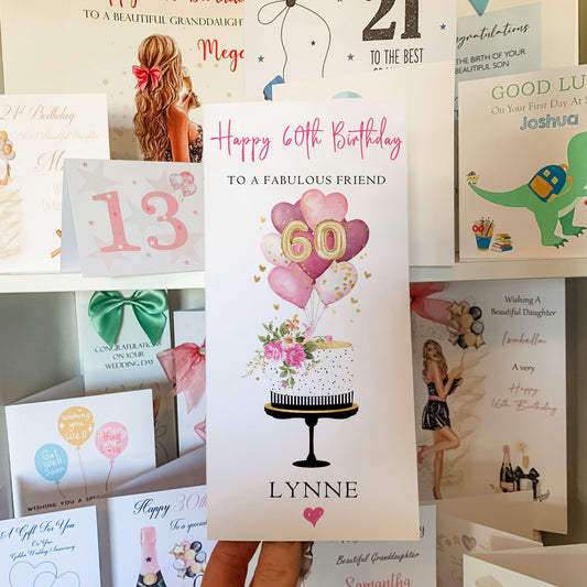 Personalised Birthday Card Money Gift Wallet Voucher