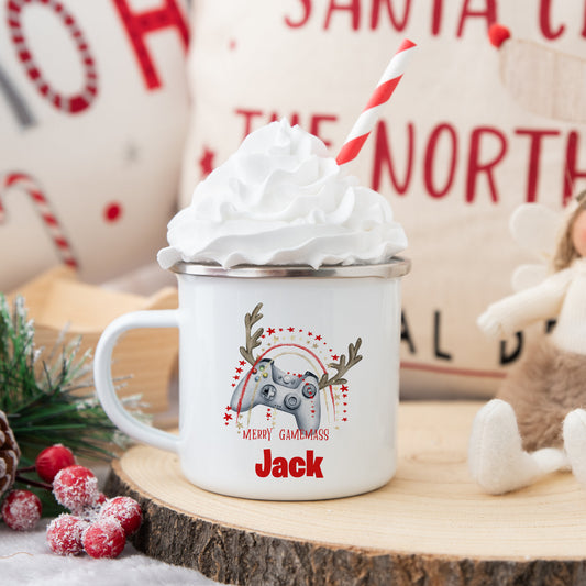 Personalised Christmas Mug, Stocking Filler, Christmas Eve Box, Hot Chocolate Mug