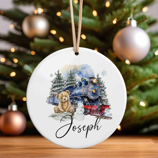 Personalised Christmas Tree Ornament Decoration, Childrens Christmas Keepsake