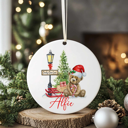 Personalised Christmas Tree Ornament Decoration, Childrens Christmas Keepsake, Babies Christmas