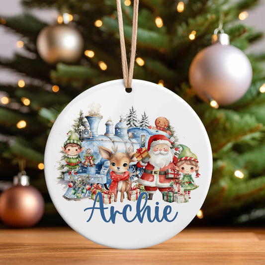 Personalised Christmas Tree Hanging Ornament Decoration