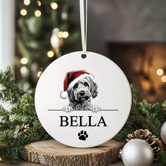 Personalised Christmas Dog Hanging Ornament – Over 100 Breeds