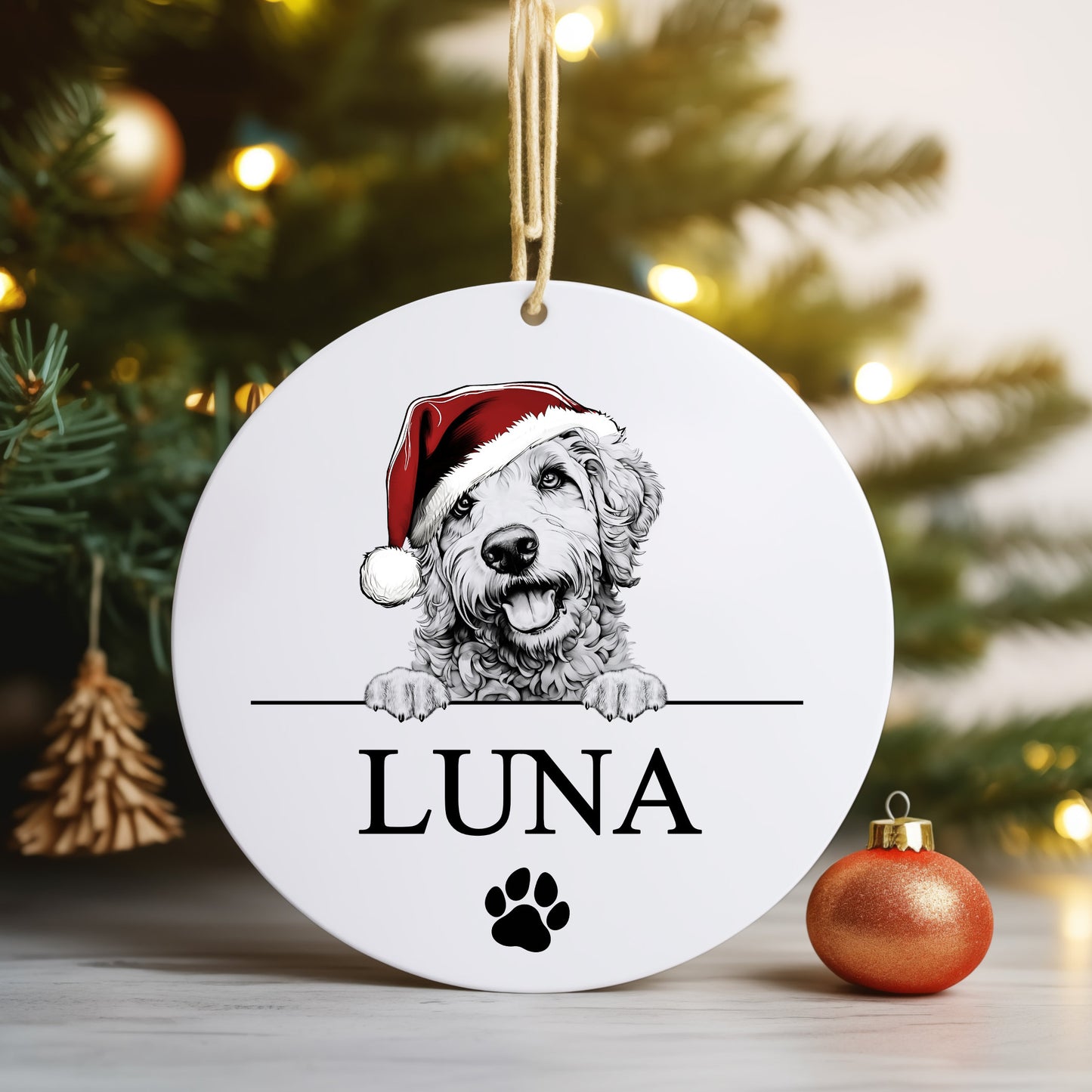 Personalised Christmas Santa Sack for Dogs, Custom Dog Treat Sack Over 100 Breeds