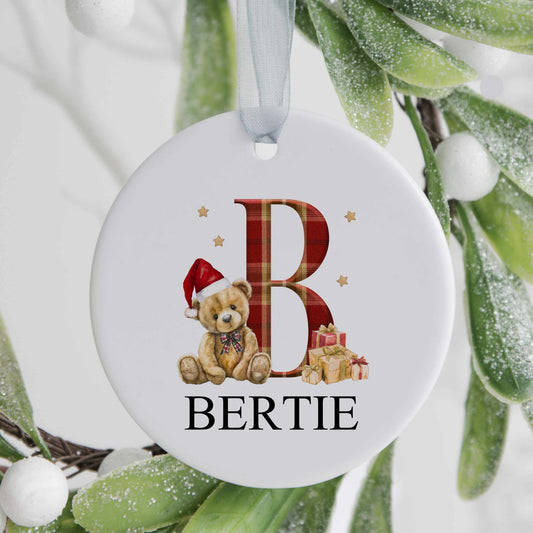Personalised Christmas Tree Ornament Decoration, Childrens Christmas Keepsake