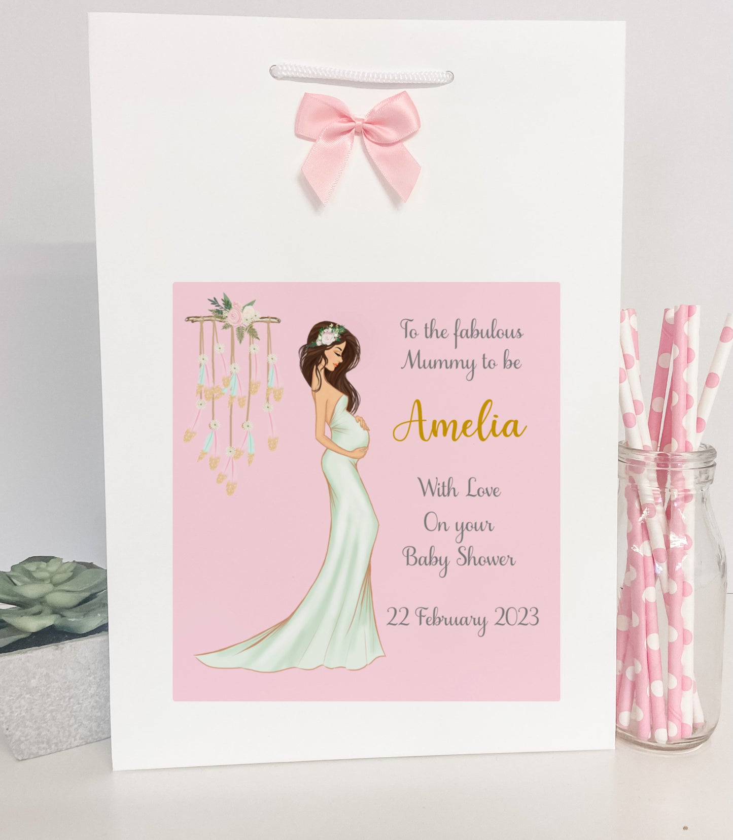 Personalised Congratulations Baby Shower Gift Bag
