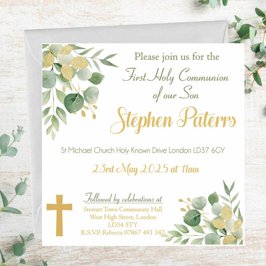 First Holy Communion Invitations