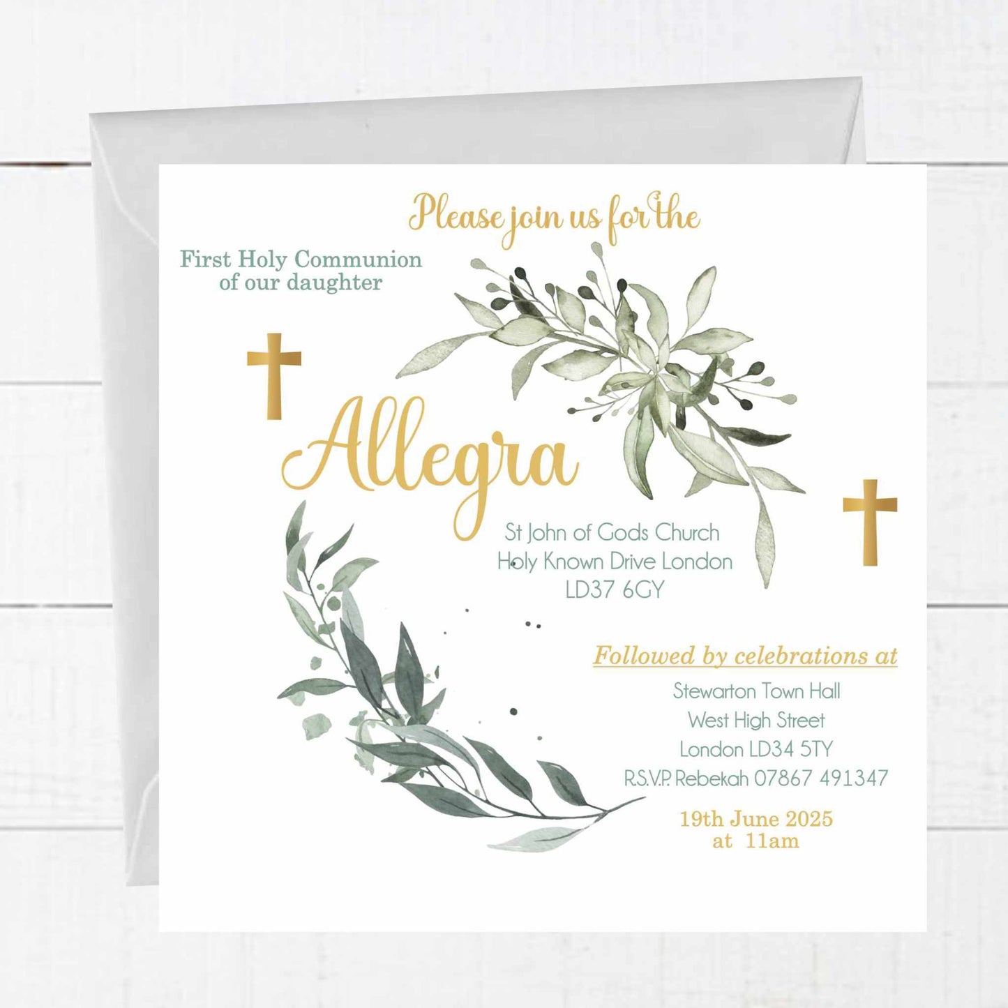First Holy Communion Invitations