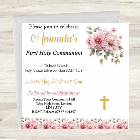 First Holy Communion Invitations