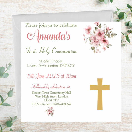 First Holy Communion Invitations