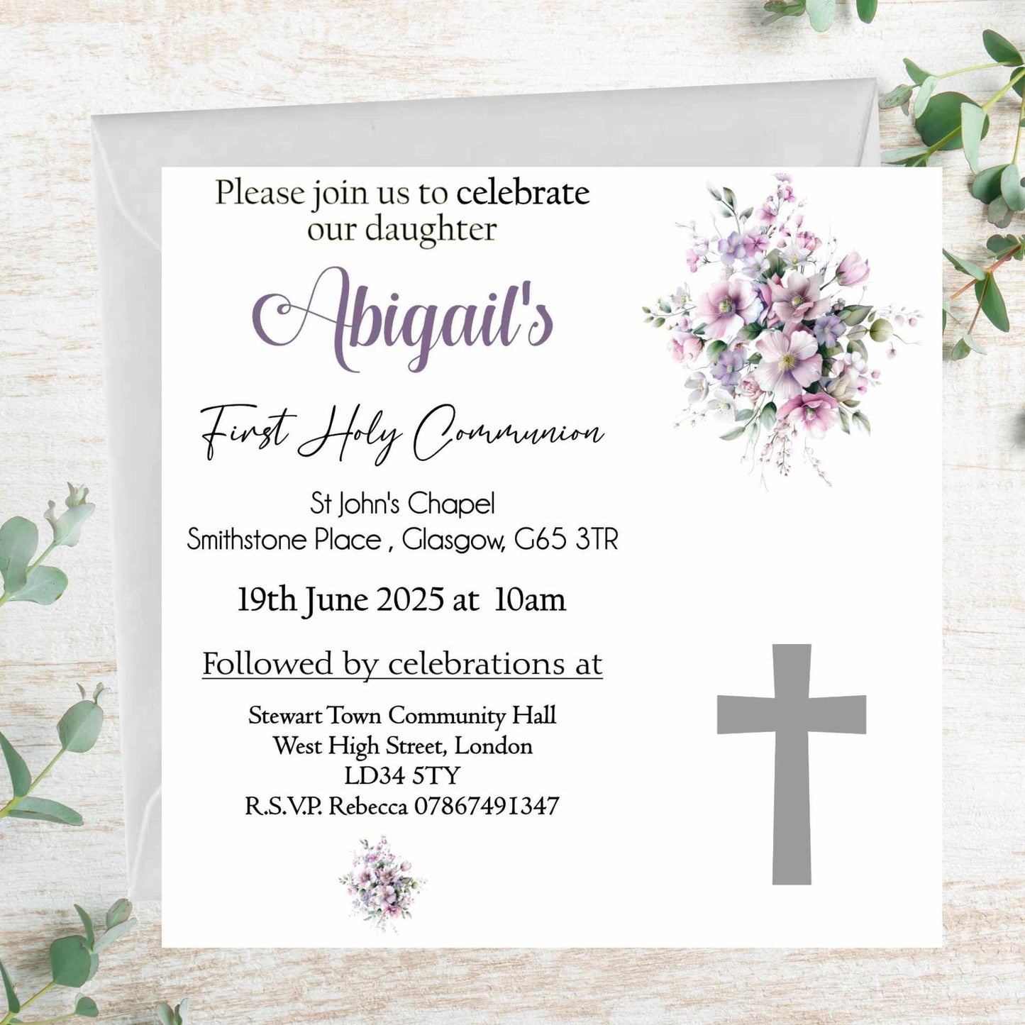 First Holy Communion Invitations