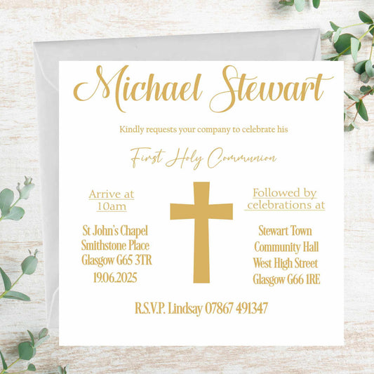 First Holy Communion Invitations
