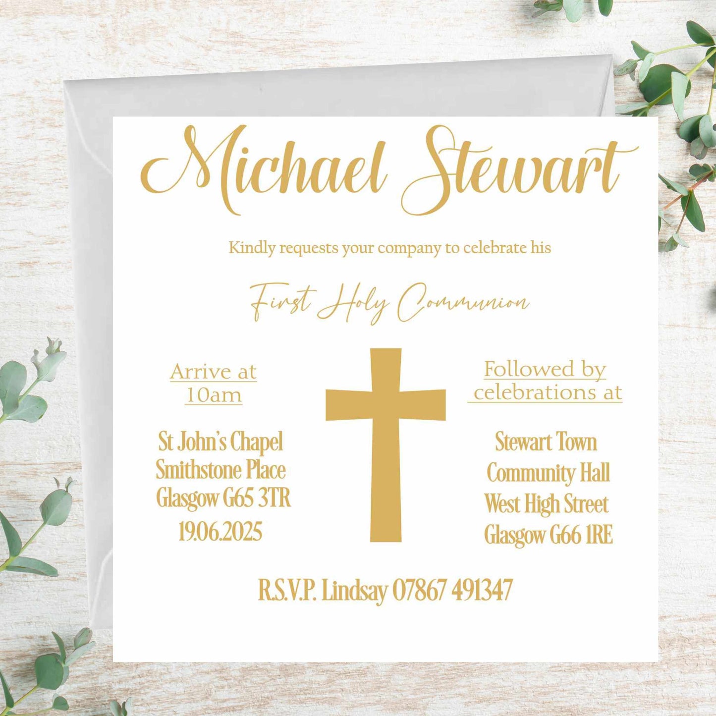 First Holy Communion Invitations