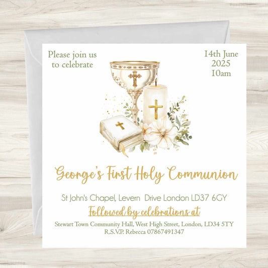 First Holy Communion Invitations