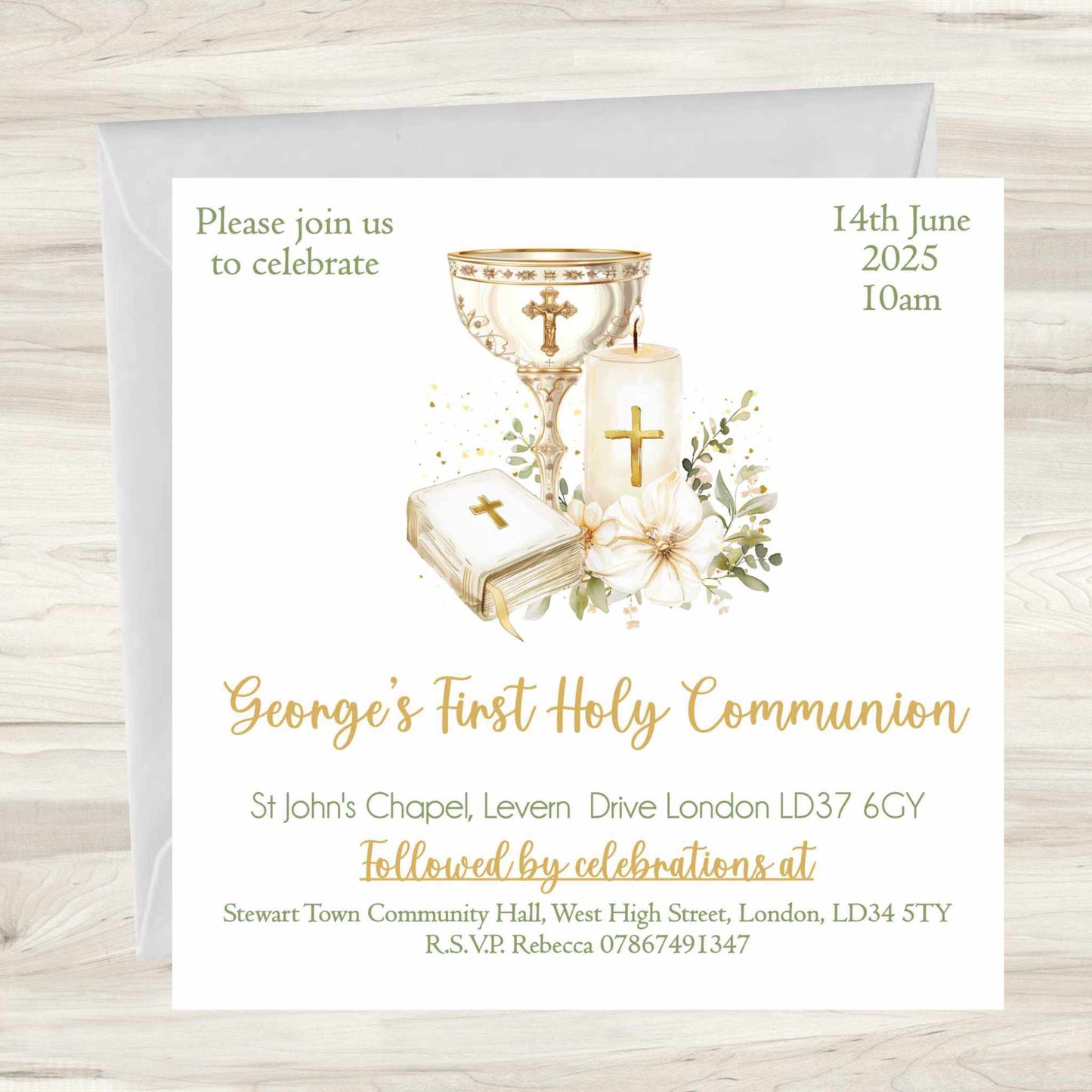 First Holy Communion Invitations