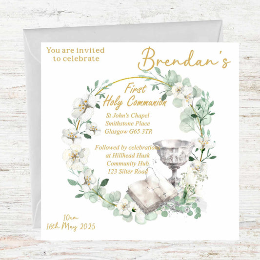 First Holy Communion Invitations