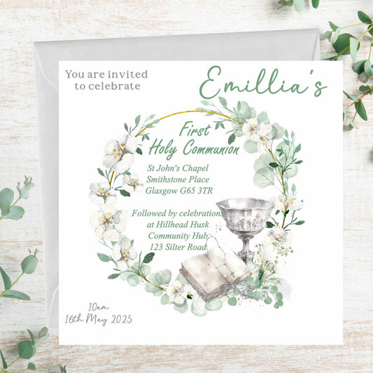 First Holy Communion Invitations