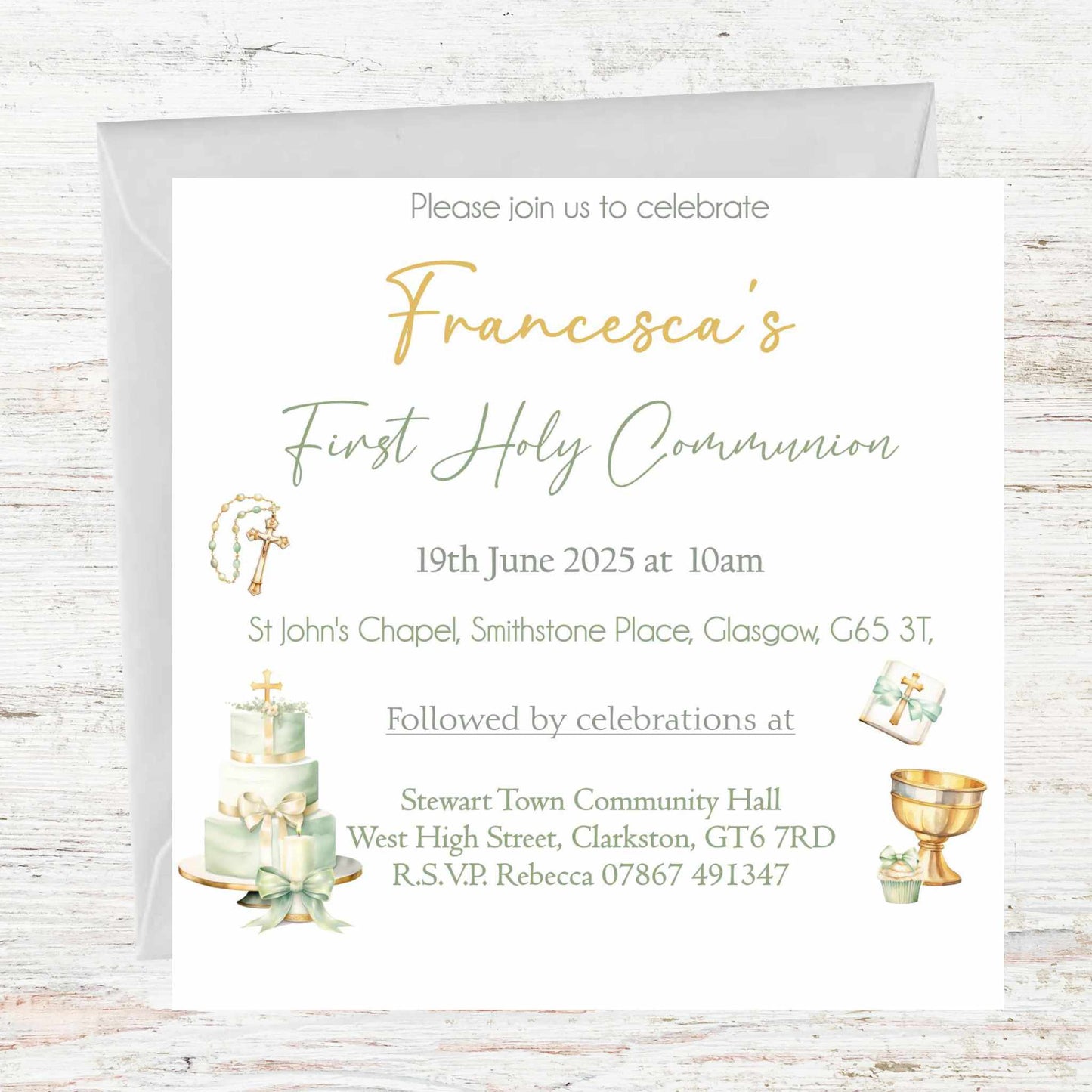 First Holy Communion Invitations