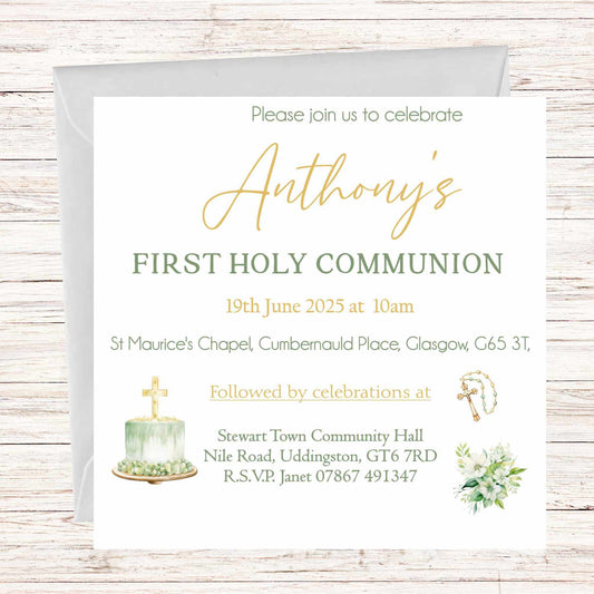 First Holy Communion Invitations