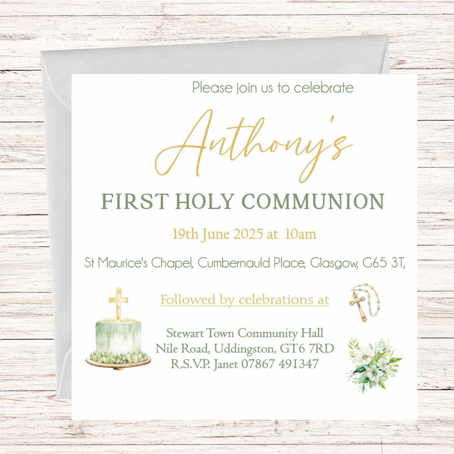 First Holy Communion Invitations