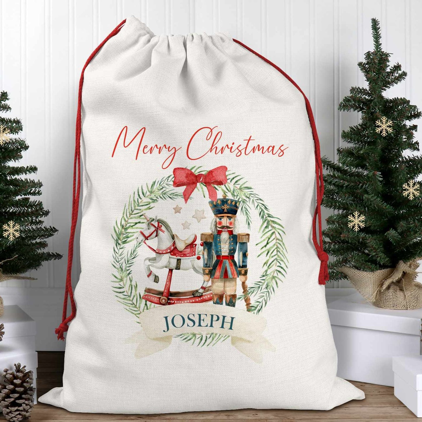 Personalised Christmas Santa Sack – Nutcracker