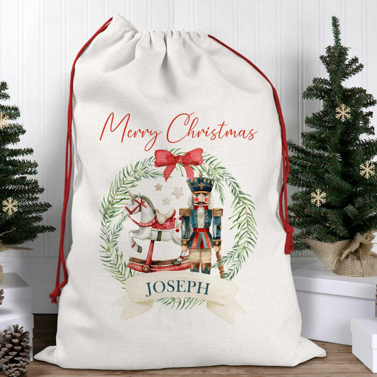 Personalised Christmas Santa Sack – Nutcracker