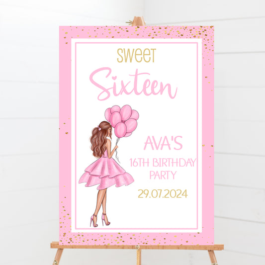 Personalised Birthday Party Welcome Sign