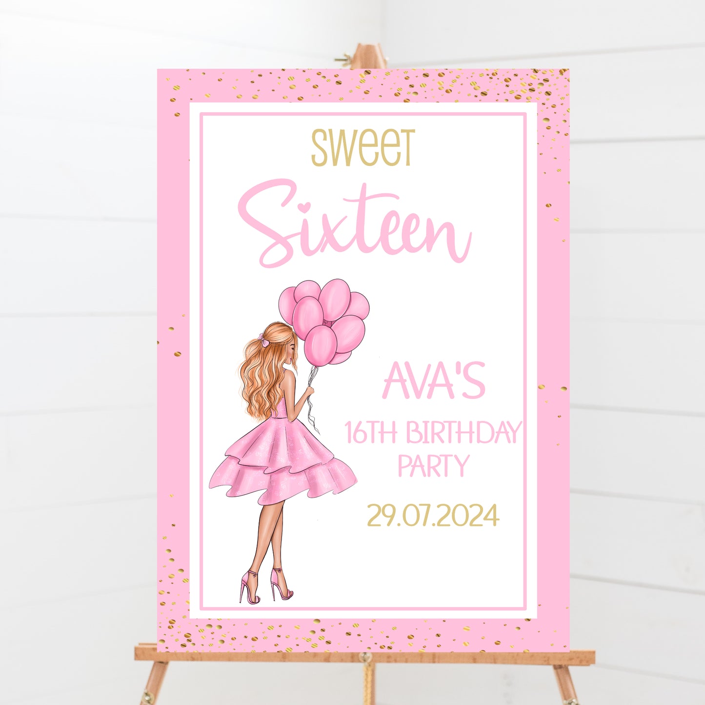 Personalised Birthday Party Welcome Sign