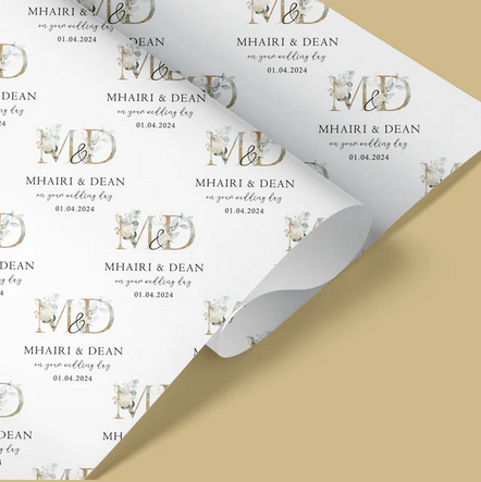 Personalised Wedding Card Money Gift Wallet Vouchers Cash Floral Initials