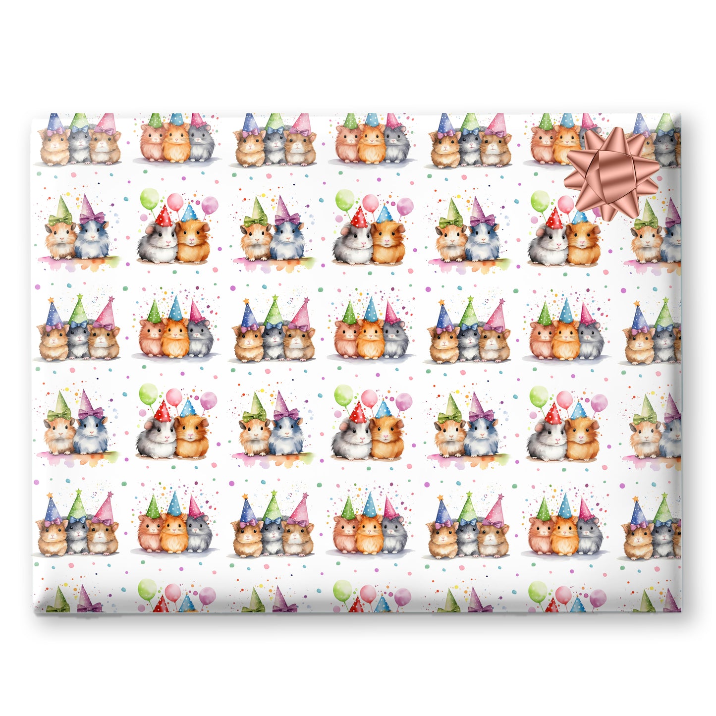 Guinea Pig Birthday Gift Wrapping Paper