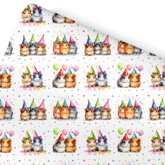 Guinea Pig Birthday Gift Wrapping Paper