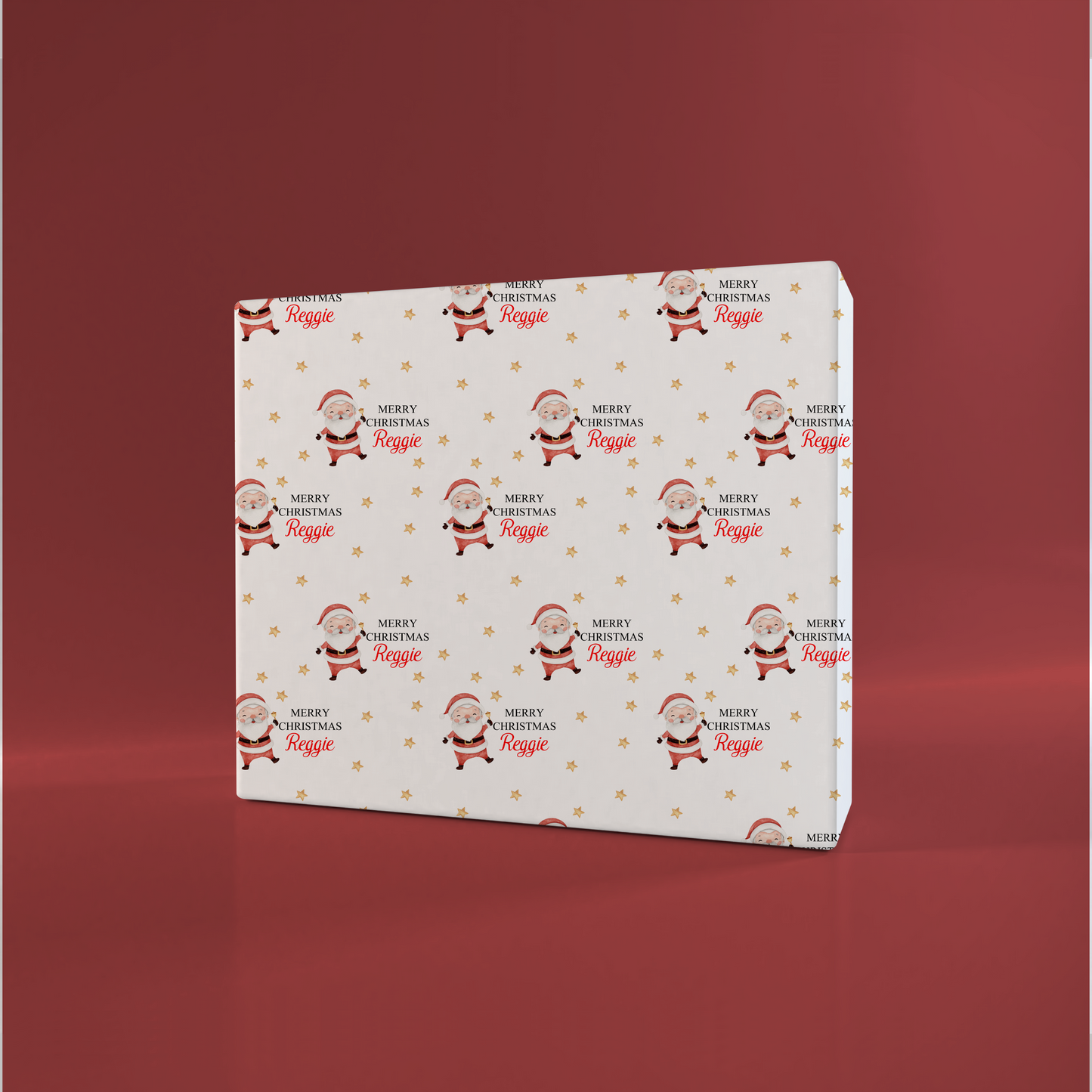 Personalised Christmas Wrapping Paper Santa Claus