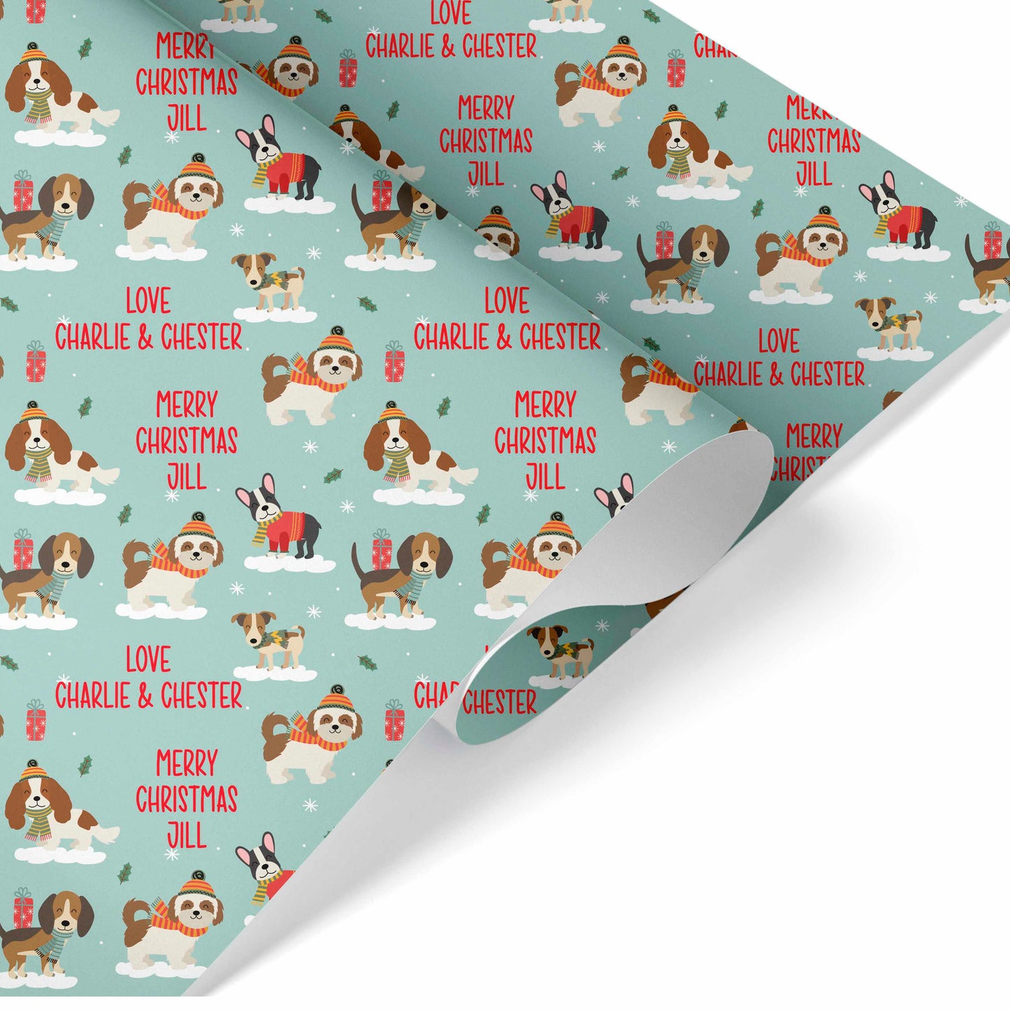 Festive Dogs Gift Wrapping Paper