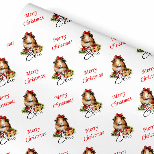 Christmas Wrapping Paper Gift Wrap For Children Guinea Pig