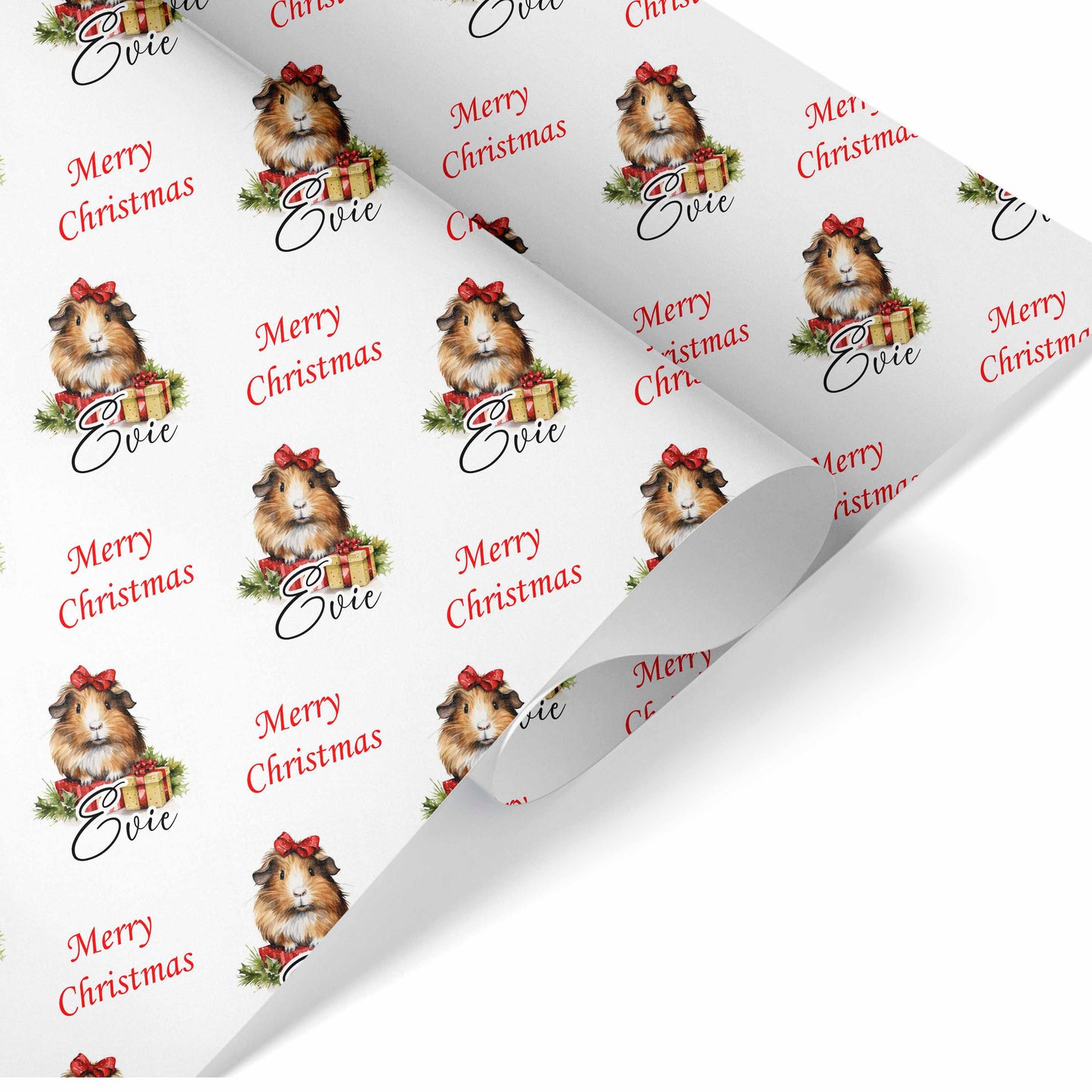 Christmas Wrapping Paper Gift Wrap For Children Guinea Pig
