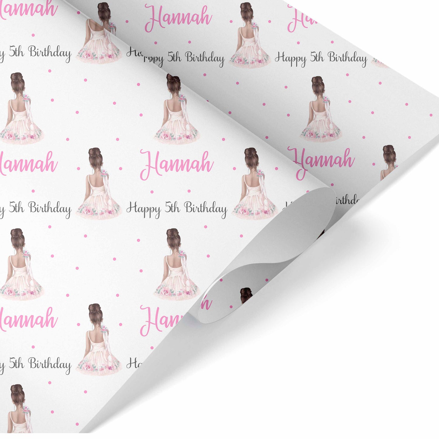 Ballerina Birthday Wrapping Paper