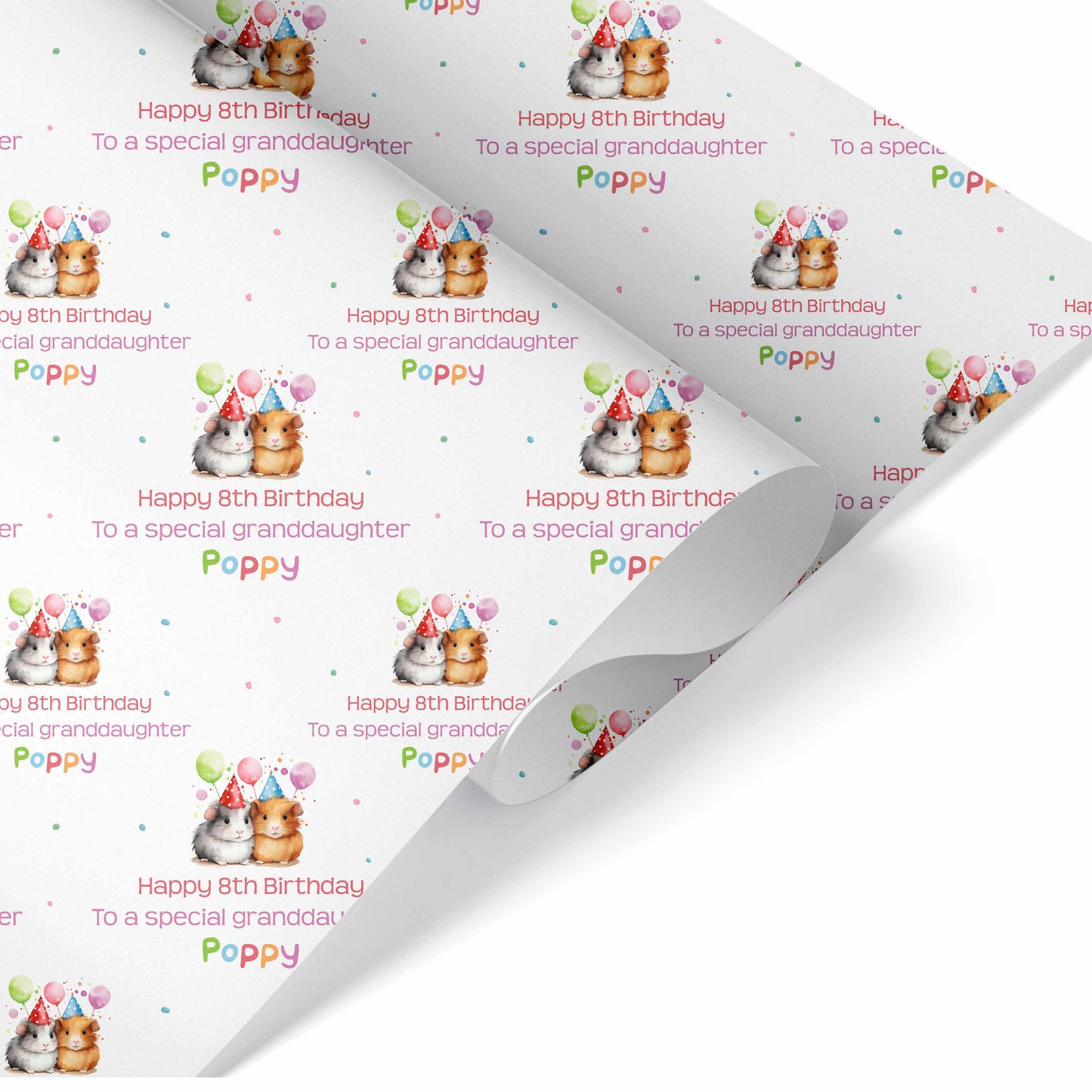 Birthday Wrapping Paper Guinea Pigs