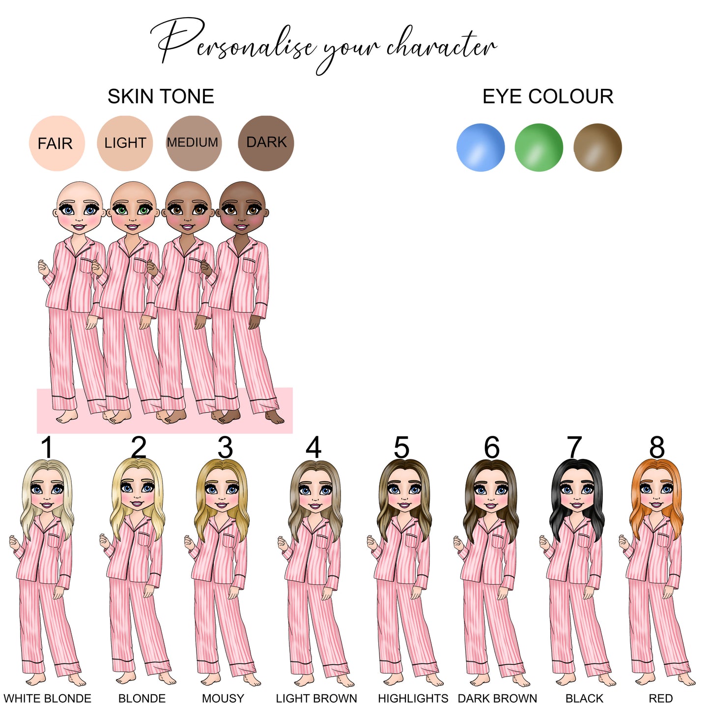 Personalised Christmas Makeup Wrapping Paper, Teenager Gift Wrap