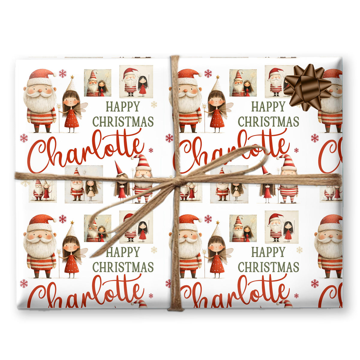Personalised Christmas Wrapping Paper - Santa Claus Gift Wrap