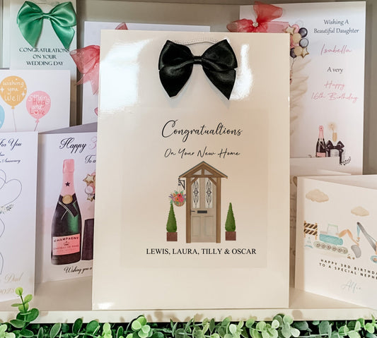 Personalised New Home Gift Bag Housewarming Gift