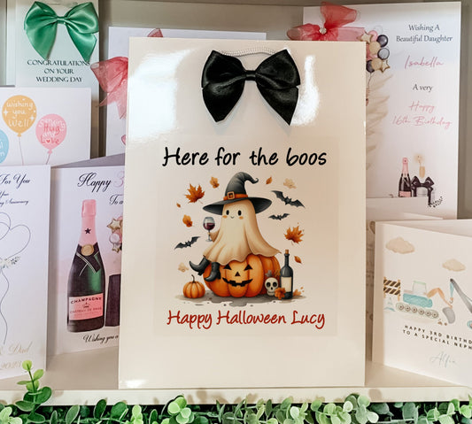 Personalised Halloween Gift Bag Ladies Girlfriend Daughter  Granddaughter