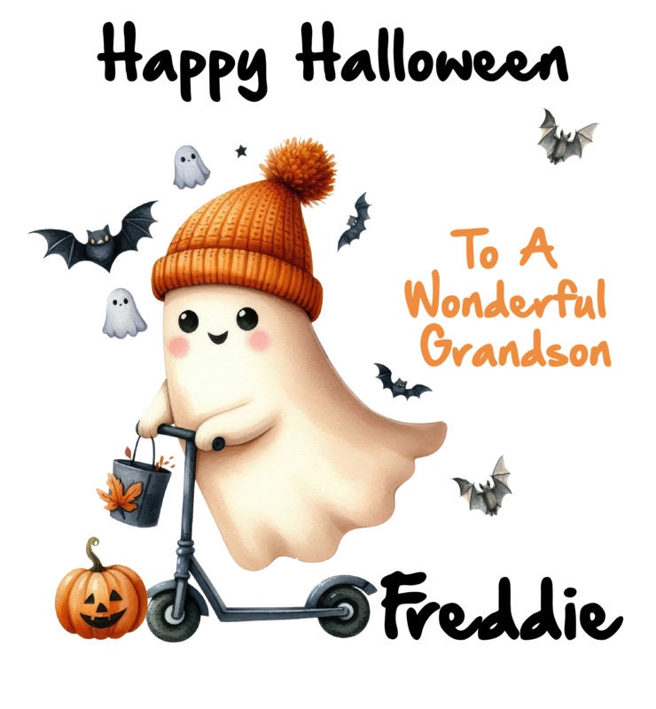 Personalised Halloween Gift Bag Son Daughter Grandson Granddaughter