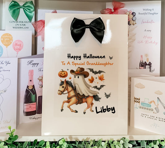 Personalised Halloween Gift Bag Son Daughter Grandson Granddaughter