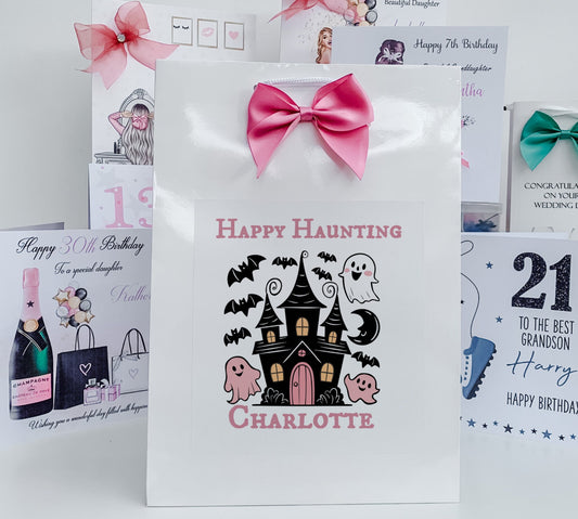 Personalised Halloween Gift Bag  Daughter Granddaughter Son Grandson