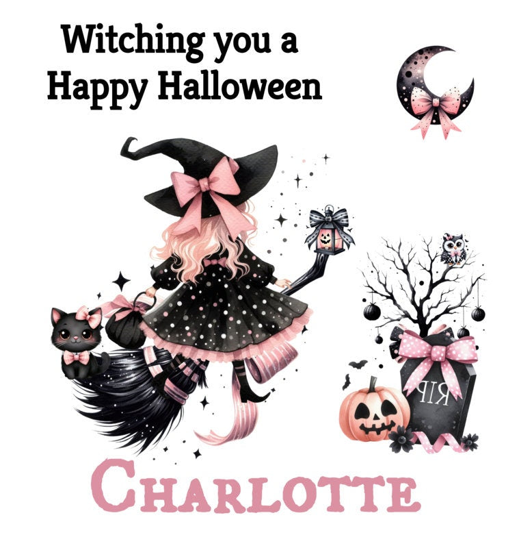 Personalised Halloween Gift Bag Daughter Granddaughter Son Grandson
