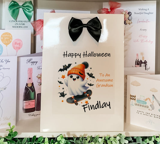 Personalised Halloween Gift Bag Son Daughter Grandson Granddaughter
