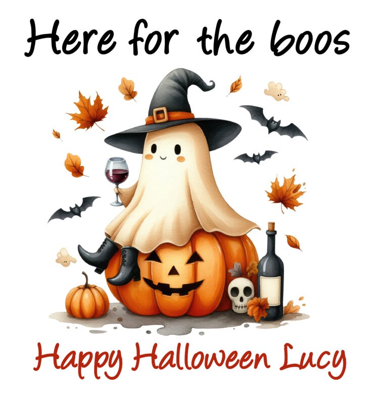 Personalised Halloween Gift Bag Ladies Girlfriend Daughter Granddaughter